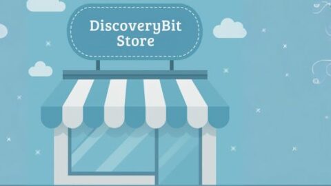 Discoverybit storefront, blending educational discovery with curated products for curious minds.