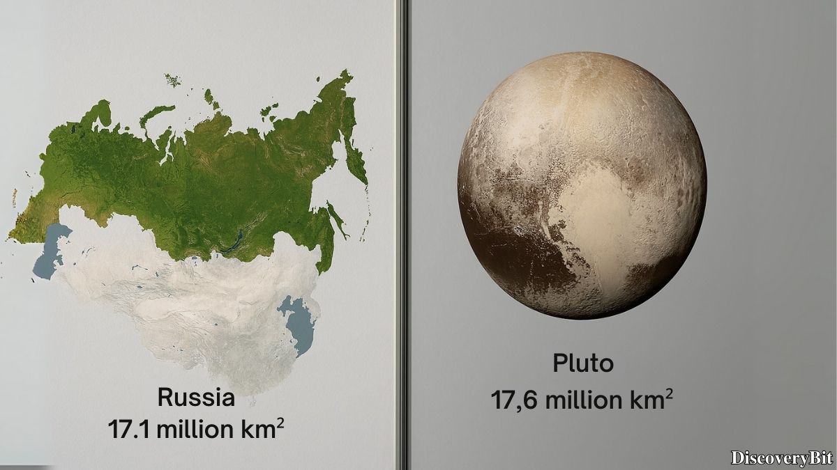 Cool random geography fact comparing Russia and Pluto