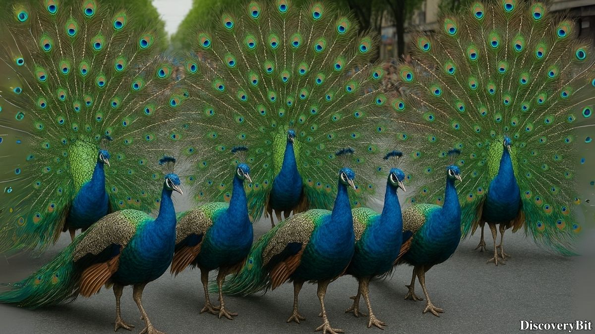 Random trivia fact about peacock group names