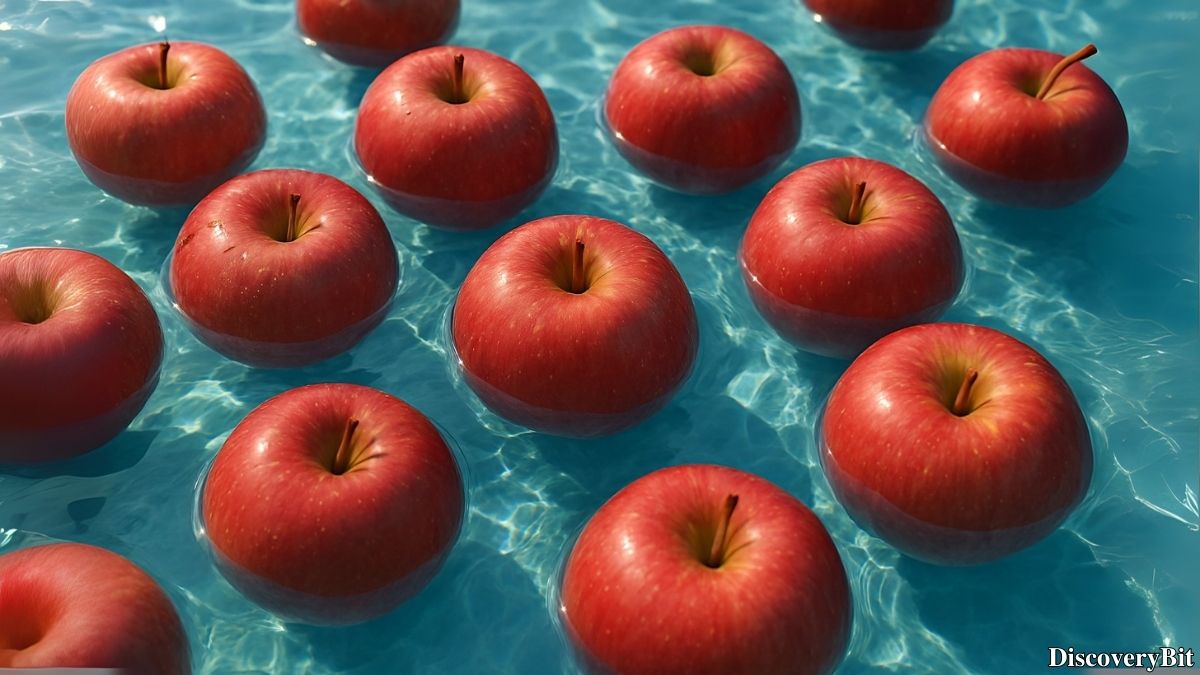 Cool fun fact about why apples float