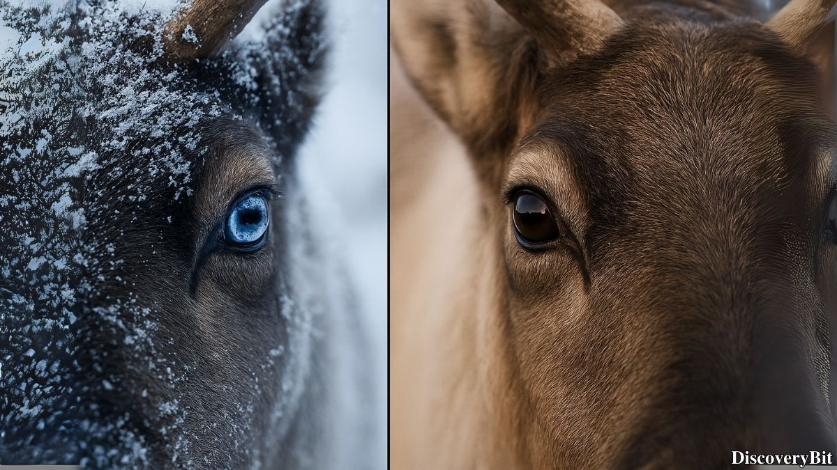 Weird fact about reindeer eye color in winter