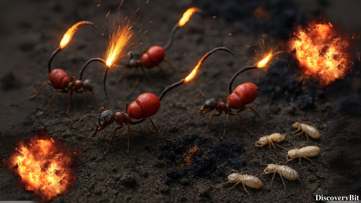 Bizarre fact from insect warfare about exploding ants