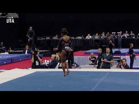 Simone Biles Stuns With New Triple Double on Floor | Champions Series Presented By Xfinity