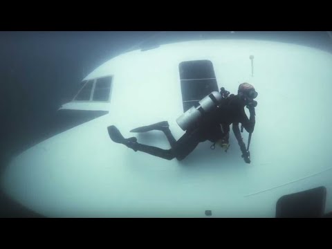 Dive Bahrain Underwater Theme Park: Boeing 747 airplane submerged