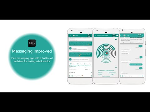 Mei: Messaging Improved. The world&#039;s first messaging app with a real-time AI assistant.