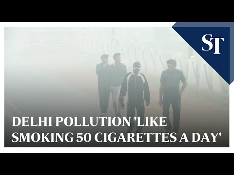 Delhi pollution &#039;like smoking 50 cigarettes a day&#039;