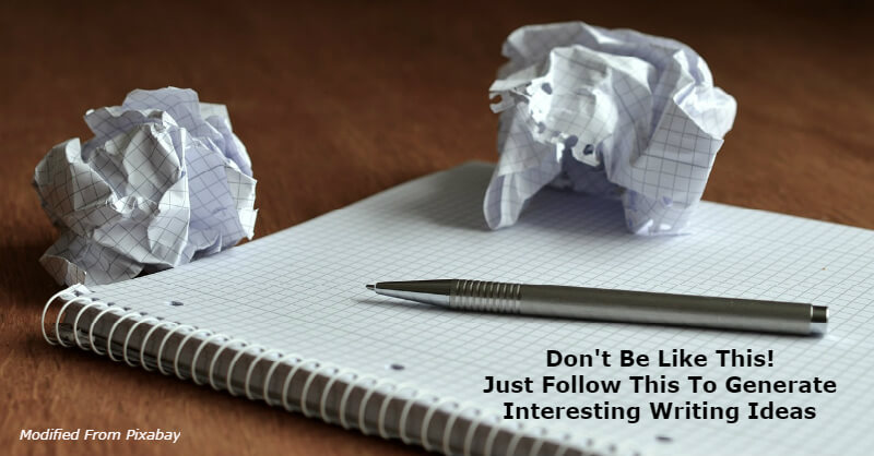 Topics to write about, writing ideas, story ideas, writing